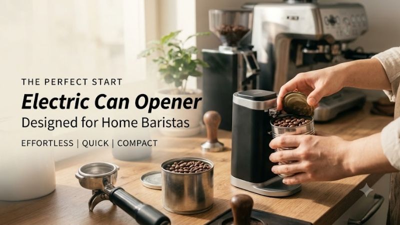 How an Electric Can Opener Fits Into a Home Barista Setup