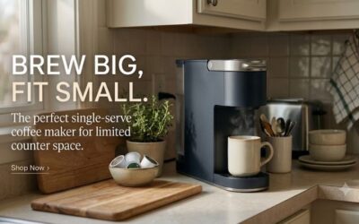 single serve coffee maker for limited counter space
